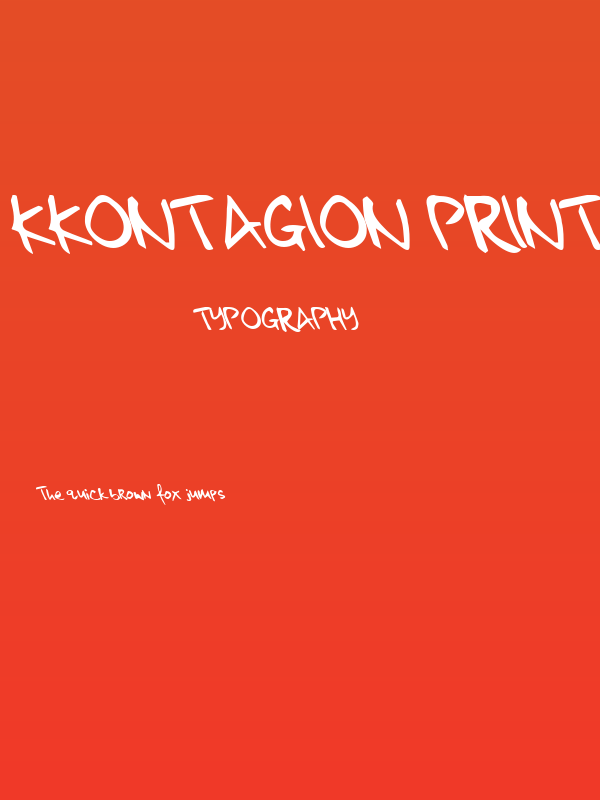 kkontagion print Bold Poster