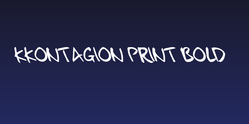kkontagion print Bold Social Header