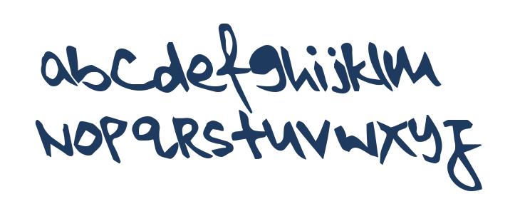 kkontagion print Bold Lowercase