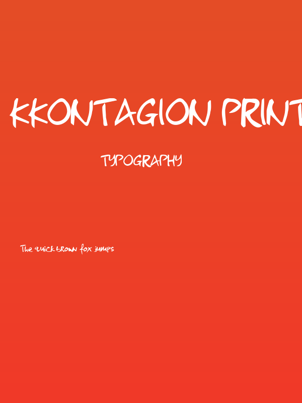 kkontagion print Bold Poster