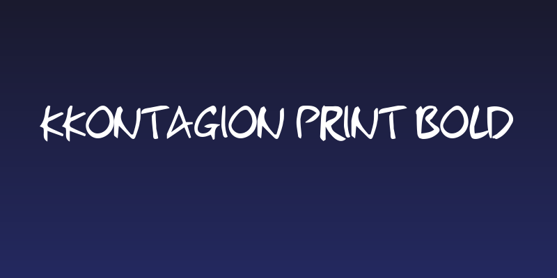 kkontagion print Bold Social Header