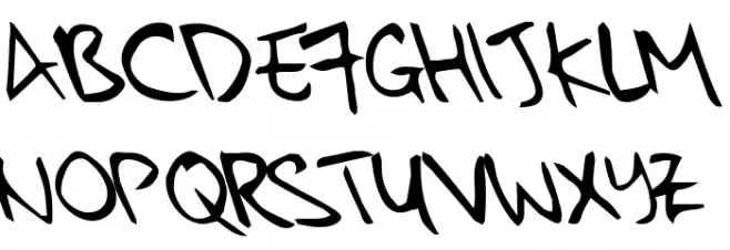 kkontagion print Italic फ़ॉन्ट अपरकेस