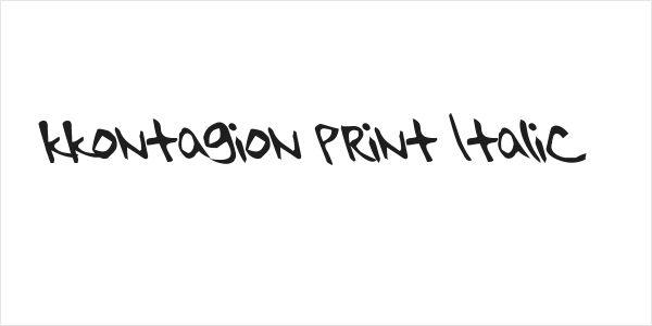 kkontagion print Italic Logo
