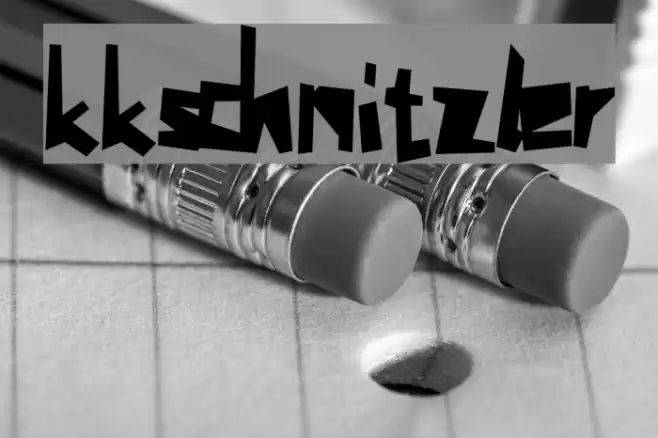 kkschnitzler Font examples