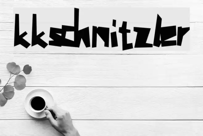 kkschnitzler Font examples