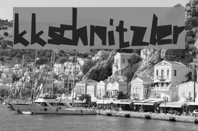 kkschnitzler Font examples