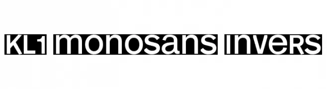 KL1 MonoSans Invers  baixar fontes gratis