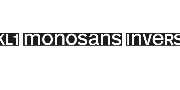 KL1 MonoSans Invers Logo