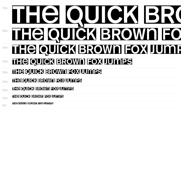 KL1 MonoSans Invers Waterfall