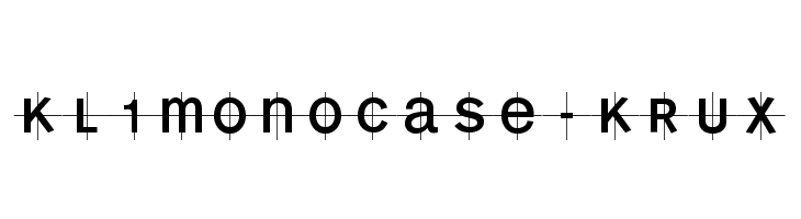 KL1MonoCase-Krux Font