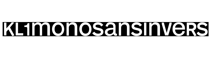 KL1MonoSansInvers  font caratteri gratis