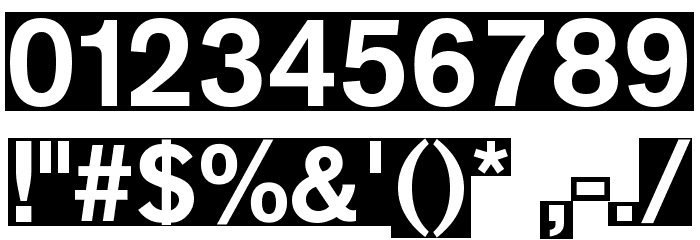 KL1MonoSansInvers Font OTHER CHARS