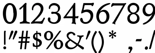 KL1_ Monocase Serif Font OTHER CHARS