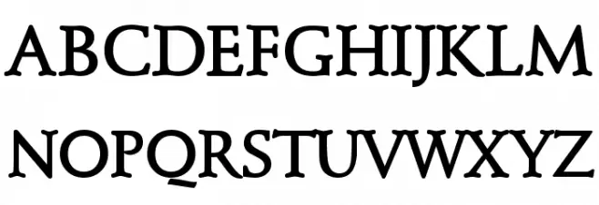 KL1_ Monocase Serif Schriftart Groß