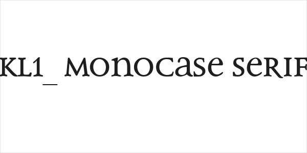 KL1_ Monocase Serif Logo