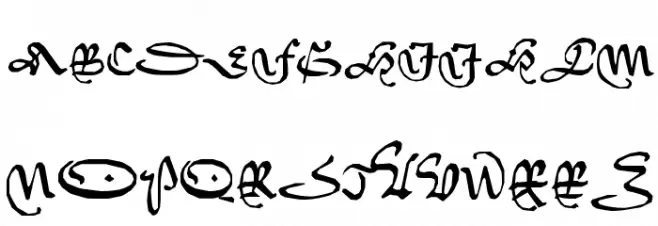 KL1_Civilite Edges خط أحرف كبيرة