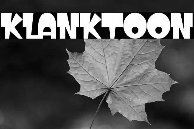 KLANKTOON Font examples