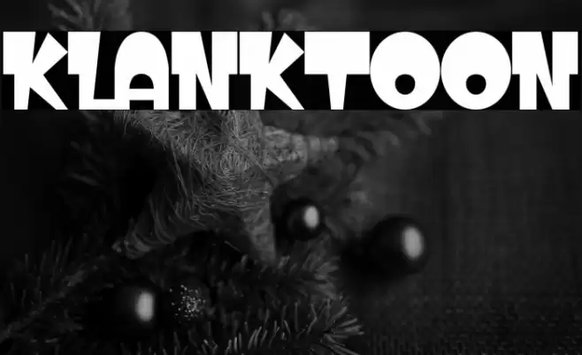 KLANKTOON Font examples