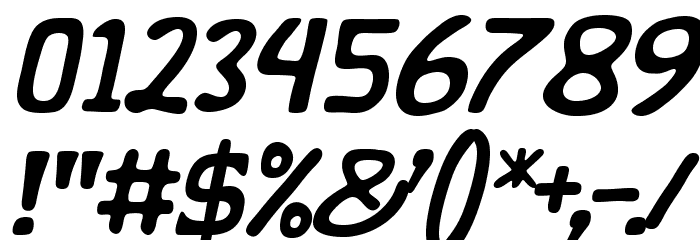 KLAPJO-Italic Font OTHER CHARS