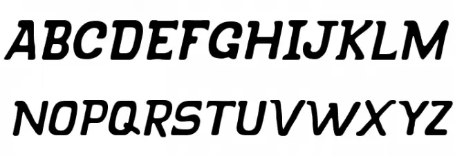 KLAPJO-Italic Шрифта ВЕРХНИЙ
