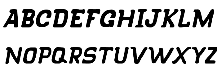 KLAPJO-Italic Font LOWERCASE
