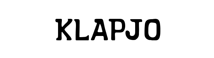 KLAPJO  Frei Schriftart Herunterladen