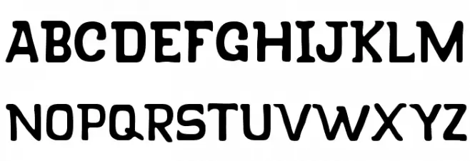 KLAPJO Шрифта ВЕРХНИЙ