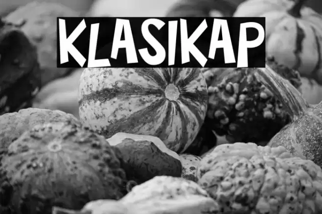 KLASIKAP फ़ॉन्ट examples
