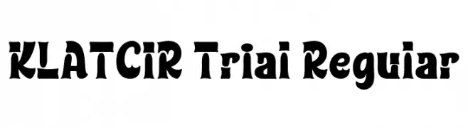 KLATCIR Trial Regular Шрифта