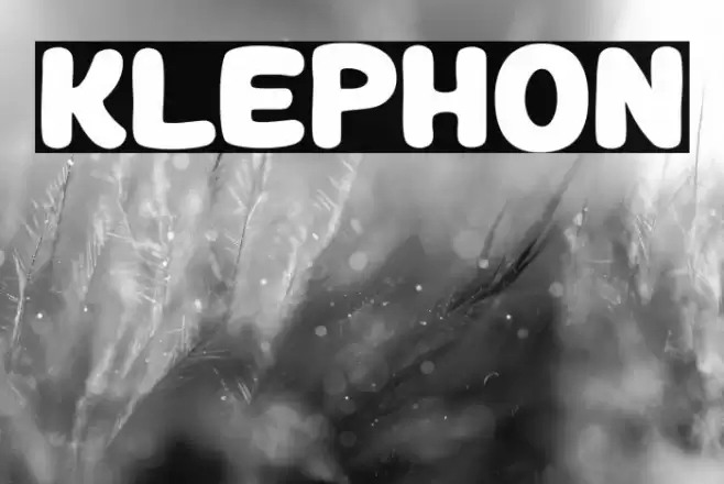 KLEPHON خط examples