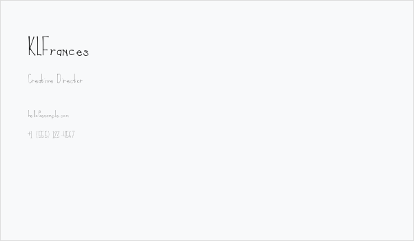 KLFrances Business Card