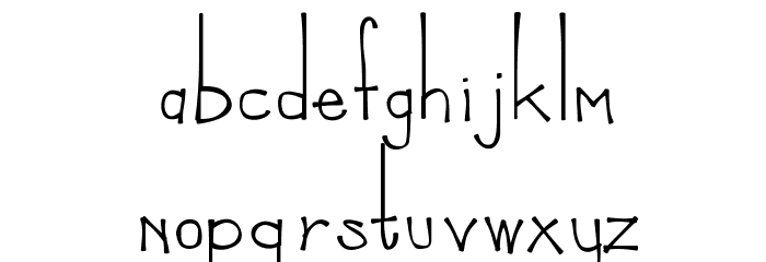 KLFrances Font LOWERCASE