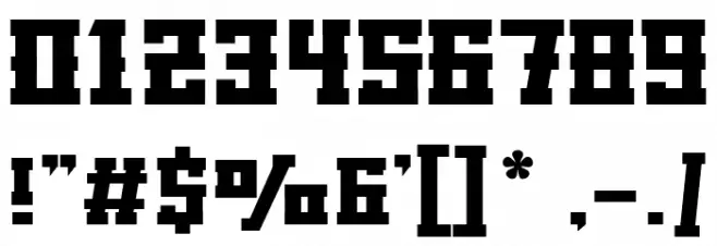 KLOCK Font OTHER CHARS