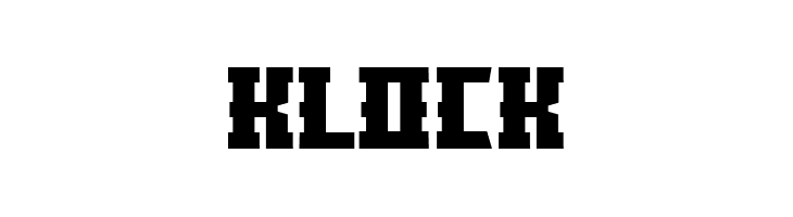 KLOCK  Frei Schriftart Herunterladen