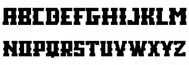 KLOCK Schriftart Groß