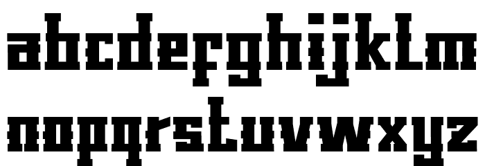 KLOCK Font LOWERCASE