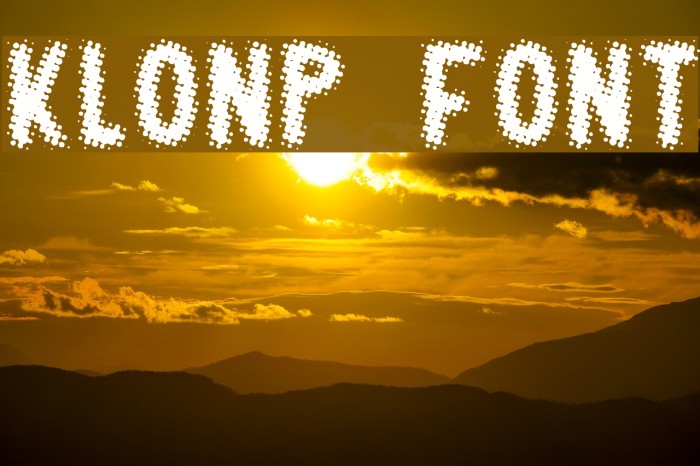 KLONP Font examples