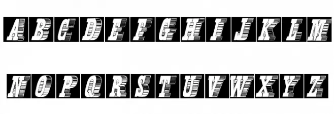 KLettresOmbrees フォント 小文字