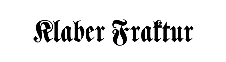 Klaber Fraktur Font