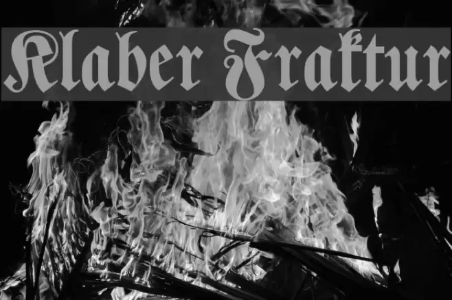 Klaber Fraktur Fuentes examples