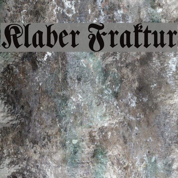 Klaber Fraktur Font examples
