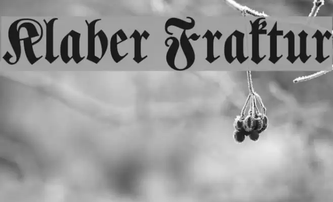 Klaber Fraktur Fuentes examples