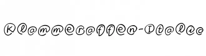 Klammeraffen-Italic 