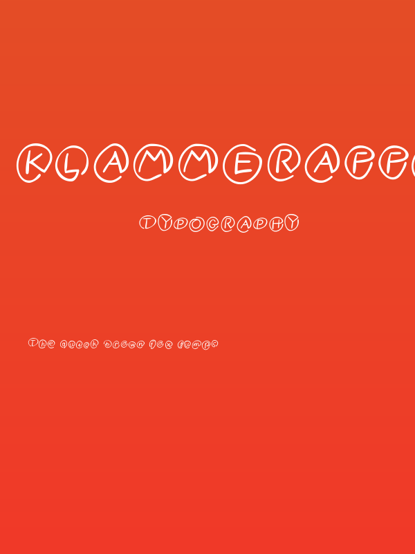 Klammeraffen-Italic Poster