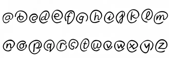 Klammeraffen-Italic Шрифта строчной