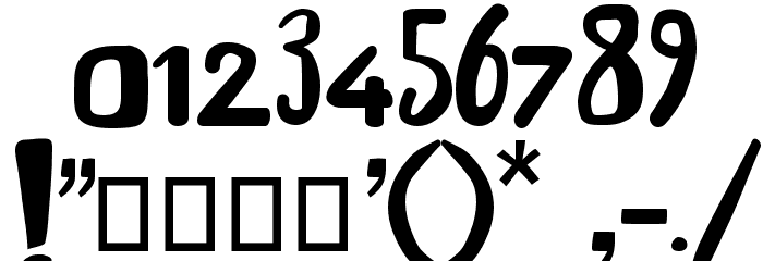 Klander Font OTHER CHARS