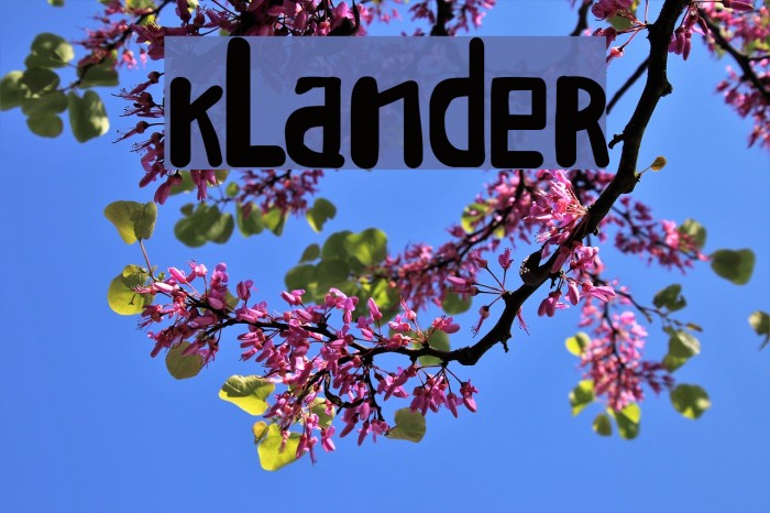 Klander Font examples