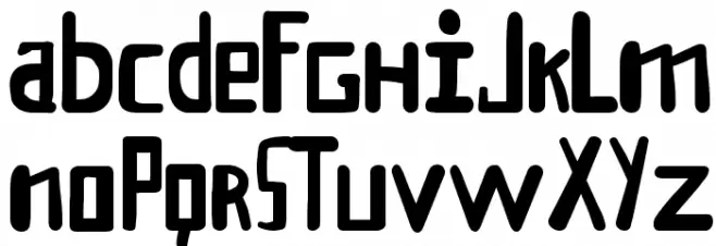 Klander Font LOWERCASE