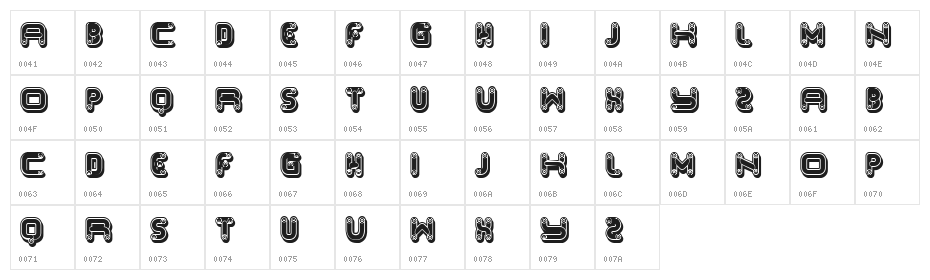 Klapa Regular Character Map