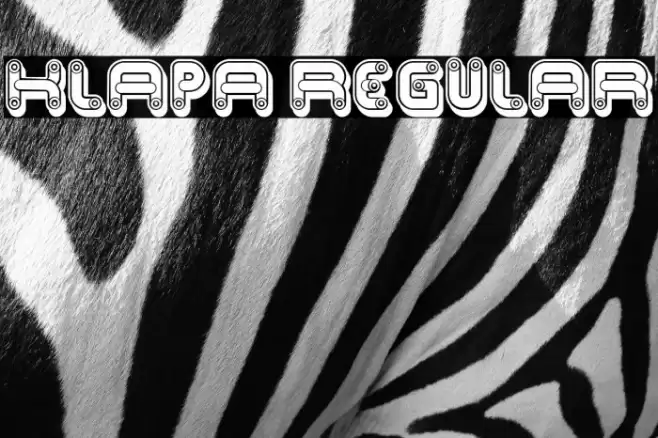 Klapa Regular Font examples